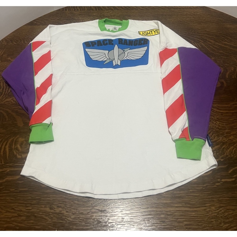 Disney Buzz Lightyear Spirit Jersey XS To Infinity And Beyond Space Ranger